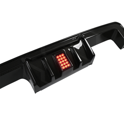 BMW M3 G80 / M4 G82 - CARBON FIBER REAR DIFFUSER WITH F1 LED (V2)