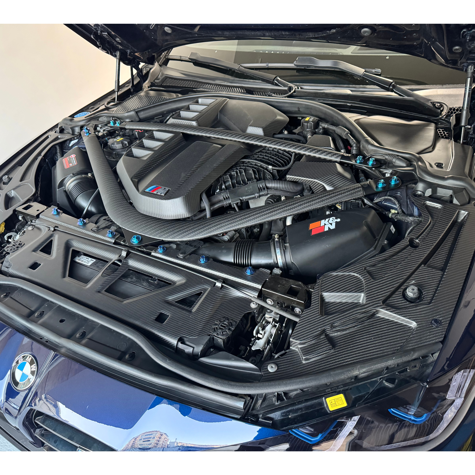 Carbon fiber engine trim