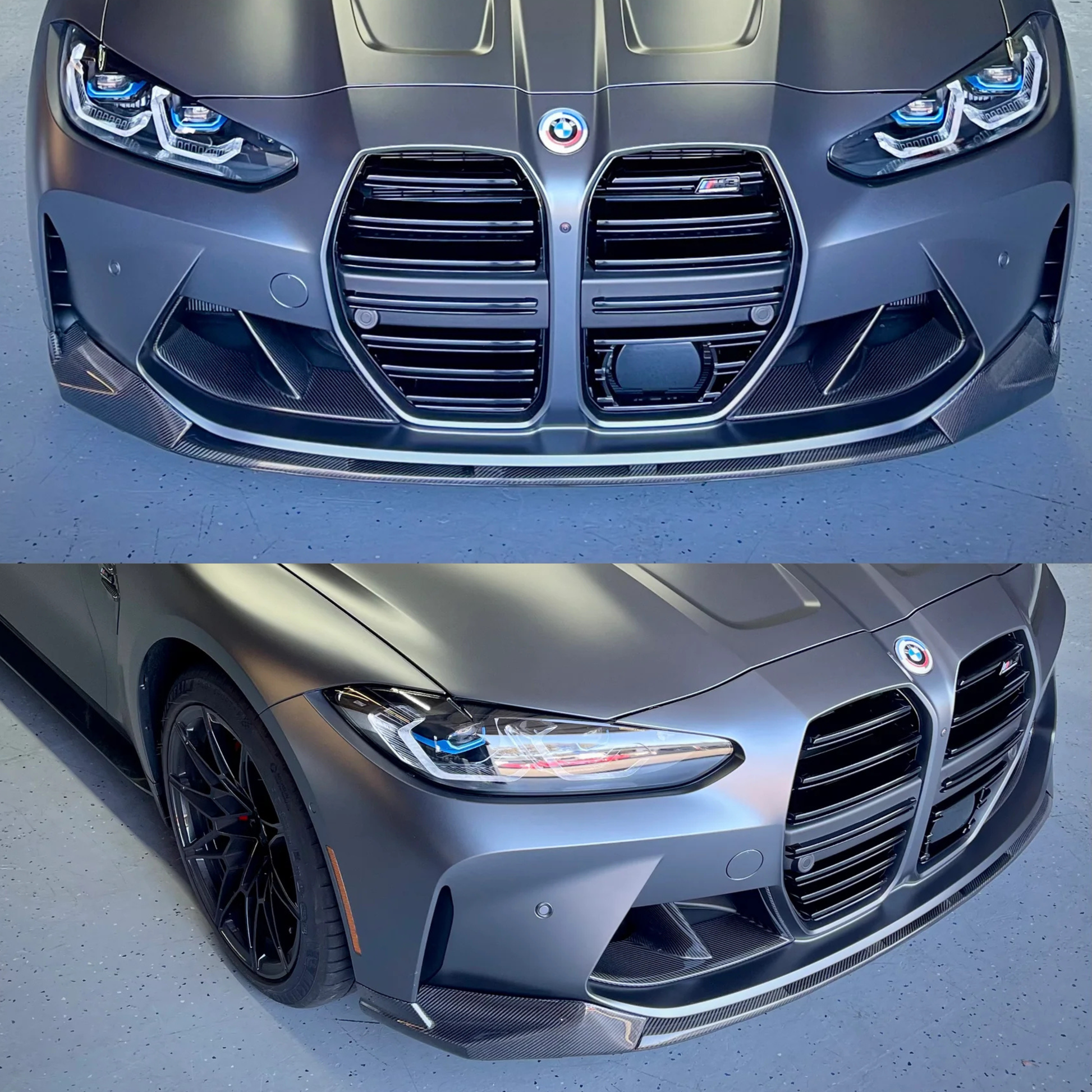 CARBON FIBER FRONT LIP MP STYLE